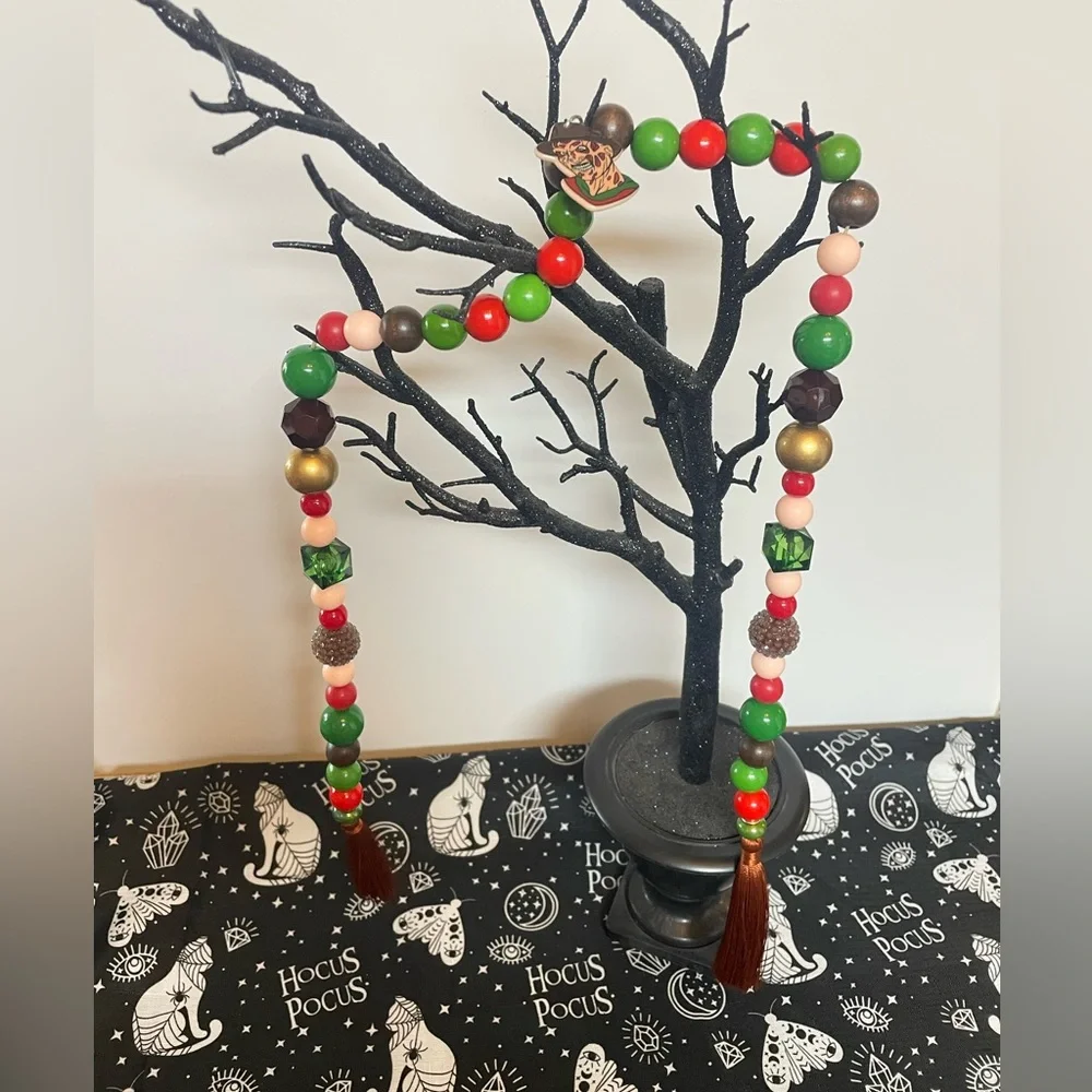 Halloween Decoration Freddy Krueger Nightmare on Elm Street inspired garland tie